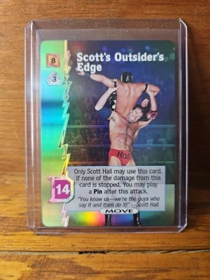 2000 WCW Nitro Trading Card Game Move Scott's Outsider's Edge Tcg Foil Rare Hall - Image 1 of 2