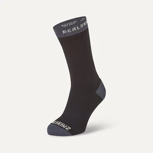 Calcetín Sealskinz Wiveton impermeable clima cálido longitud media - negro - Imagen 1 de 3