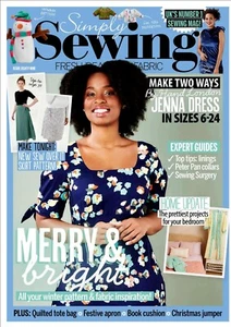 Simply Sewing MAGAZINE ISSUE 89 dec 2021 (NO patterns) tree decorations snowman