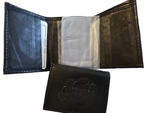 NBA Los Angeles Clipper Embossed Genuine Black Leather Wallet Bill Tri-Fold XMAS - Picture 1 of 6