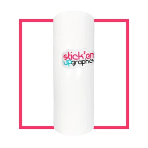 8" Gloss White Car Windscreen Sunstrip 200mm x 1400mm Street Touring Track Style - Picture 1 of 1