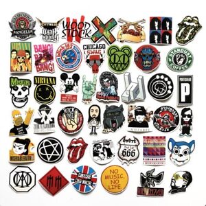  60 penny board stickers rock band music vinyl stickers
