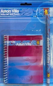Aston Villa Notizblock & Bleistift klein 5" x 4" - Bild 1 von 1