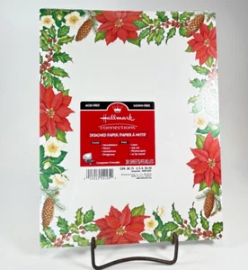 Hallmark Weihnachten Druckerpapier Weihnachtsstern Stechpalme Kiefer Zweige 30 Blatt Neu - Bild 1 von 5