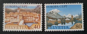 1977 SWITZERLAND ZWITSERLAND SUISSE SET EUROPA LANDSCAPES VF MNH - Picture 1 of 1