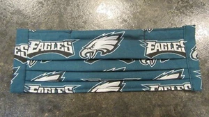 HANDMADE FACE MASK~ WASH & REUSE 100% COTTON~ FILTER POCKET & NOSE WIRE ~ EAGLES - Picture 1 of 3