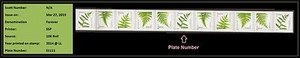 US 4973-4977 4977b Ferns F PNC11 (2014 date, 10K coil) SSP MNH 2015 - Picture 1 of 1