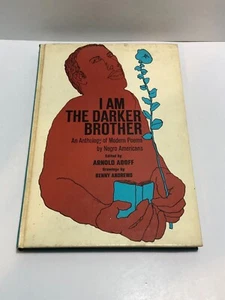 I AM THE DARKER BROTHER - Adoff - 1st PB 1968 - poem poetry Langston Hughes - Picture 1 of 5