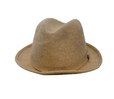 Pendleton Hat Mens Large Beige Tan Fedora 100% Virgin Wool Made in USA