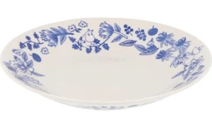 Moomin Valley ceramic blue white flowers pasta plate lunch dish dinner - Picture 1 of 4