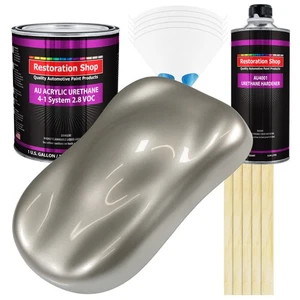 Restoration Shop Bright Silver Metallic Acrylic Urethane Gallon Kit Auto Paint - Picture 1 of 5