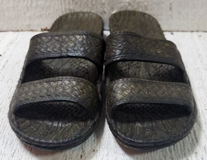 Pali Hawaii Women's Sandals Size 6 Slide Rubber Slip On Classic Green - Picture 1 of 7