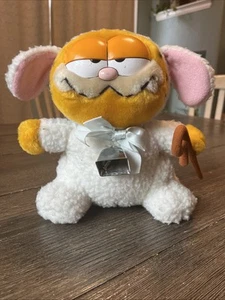 Vintage Garfield Plush Little Bo Peep Furry Lamb Shepherd Dakin Inc. 1980s - Picture 1 of 8