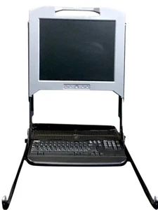 Dell 17FP 17" 1U Rackmount KVM Console Part Number: PDJCN "Part Only" - Afbeelding 1 van 12