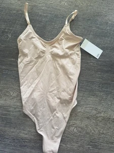 NWT Nordstrom Rack Shapewear Bodysuits Tummy Control Shapewear Thong Shaper Nude - Picture 1 of 3