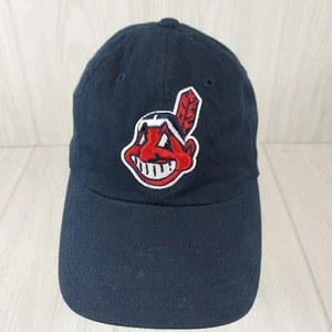 Vintage Cleveland Indians Chief Wahoo Blue Adjustable Hat Fan Favorites MLB - Picture 1 of 10