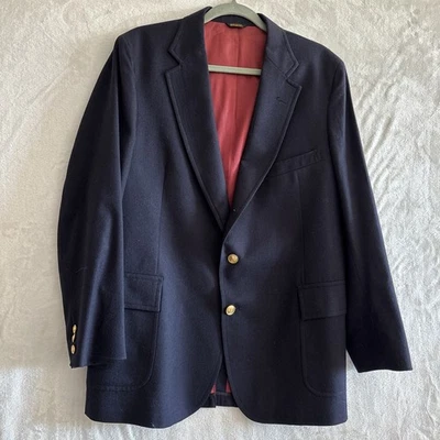 Blazer de Colección Patrick James Para Hombres 42R Azul Lana Dorado Botones Abrigo Deportivo Chaqueta Foto 1 de 4