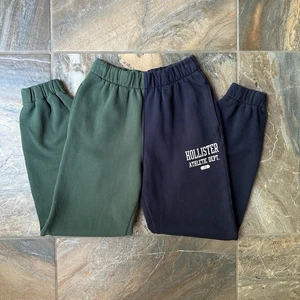 Hollister Ultra High Rise Fleece Lined Sweatpants Colorblock Size XS - Picture 1 of 7