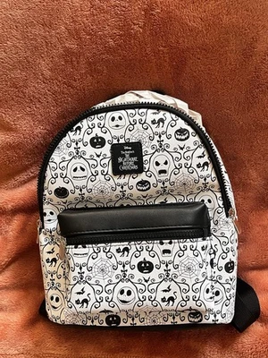Mini mochila Disney Pesadilla antes de Navidad; blanco y negro Foto 1 de 4