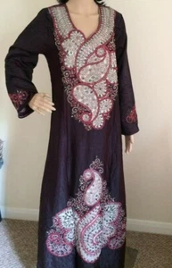 * REDUCED* Moroccan Kaftan Ladies Dress Indian Islamic Pakistani Dress one Size - Picture 1 of 5