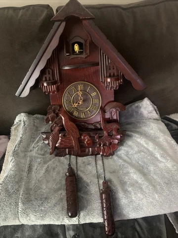 Apex Cuckoo Wooden Chalet Style Wall Clock - Spares or Repairs Cover