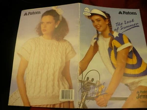 Patons knit pattern book THE LOOK OF SUMMER Jenny cotton 6 styles #600 - Bild 1 von 2