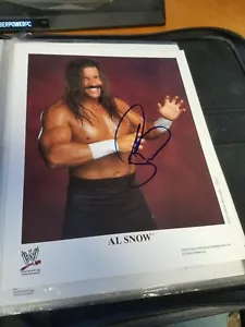 "Fotografía fotográfica de promoción de WWE AL SNOW 2003 firmada 8"" X 10" - Imagen 1 de 4