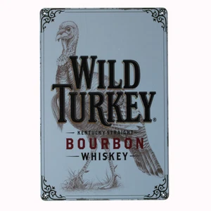 Metal Tin Sign Wild Turkey Bourbon Rustic Vintage 200x300mm MAN CAVE - Picture 1 of 3