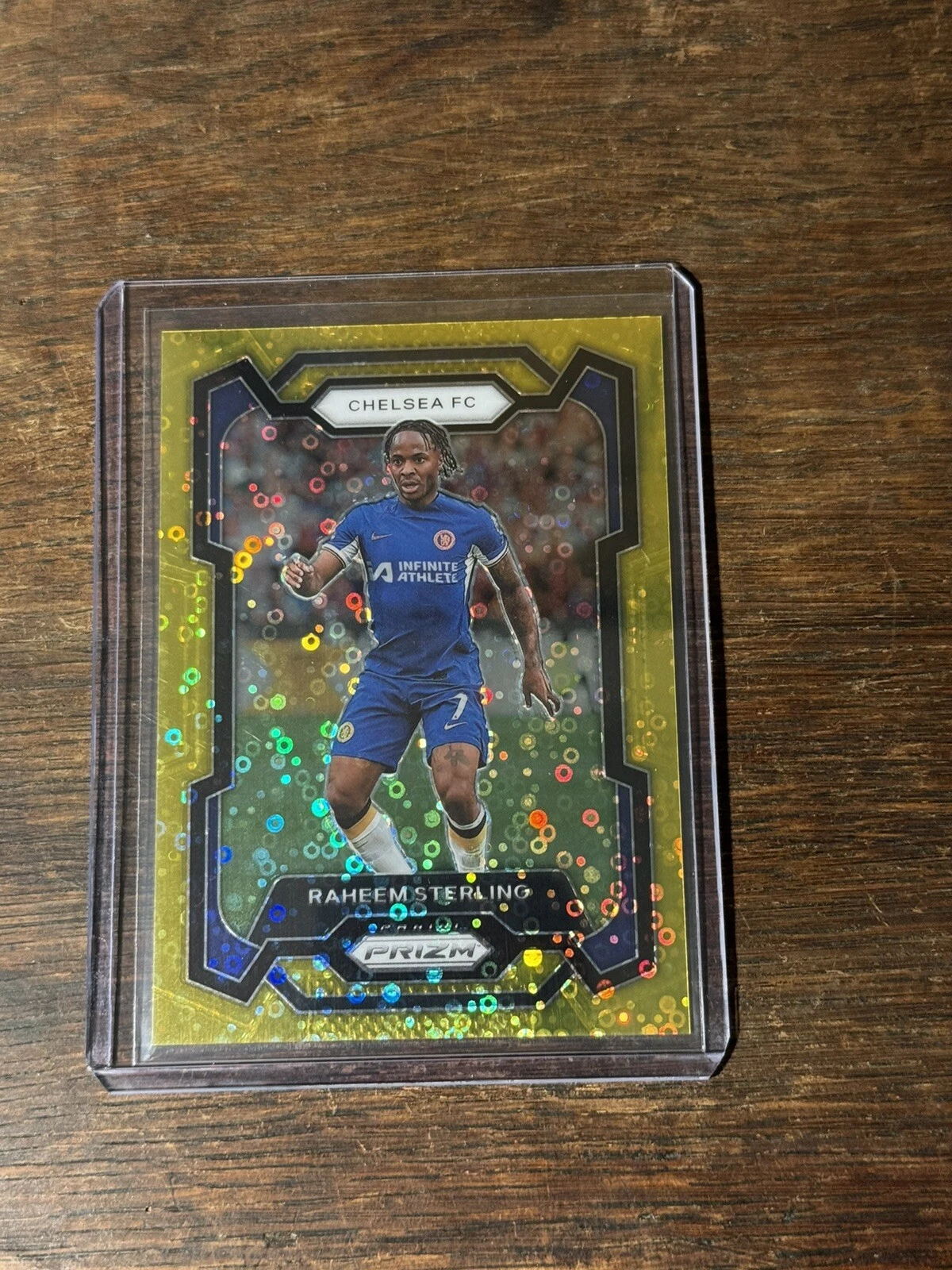 2023-24 Prizm Premier League Raheem Sterling Gold 9/10 Breakaway Chelsea