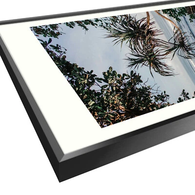 Classic Satin Aluminum Metal Picture Photo Frame Wall Mounting with Real Glass - Image 1 of 4