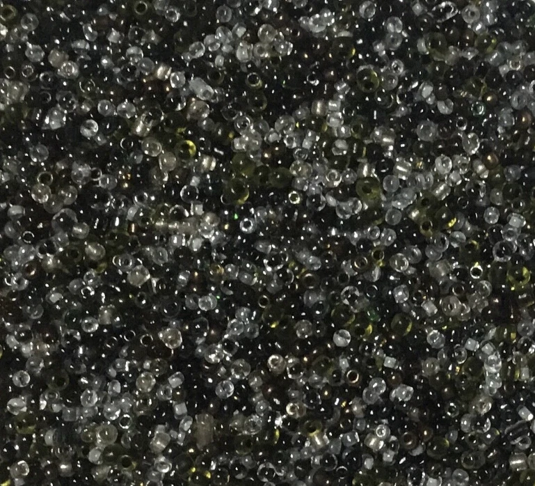 3000+ Black & Dark Colour Hues Tiny Glass Seed Beads 1.8mm-2.5mm - Image 1 of 1
