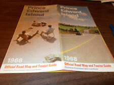 1968 Prince Edward Island Province-issued Vintage Road Map 