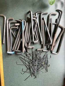 Lots of Assorted Unbranded L-Shaped Hex Key Set allen wrench metric and standard - Picture 1 of 1