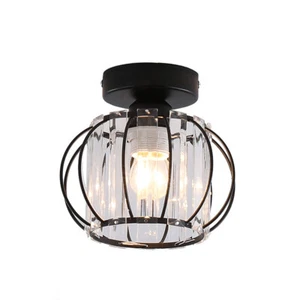 Modern Flush Mount Iron Ceiling Light Chandelier E27 Porch Pendant Lamp Fixture - Picture 1 of 12