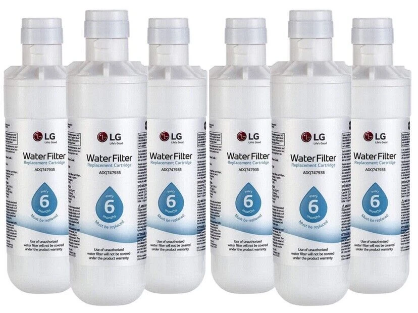 6Pack LG LT1000P/ADQ747935 GF-D706BSL Fridge Refrigerator Fresh Water Filter - Image 1 of 4
