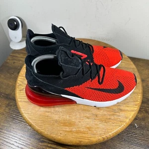 Nike Air Max 270 Flyknit Bred Red Mens Size 8 Shoes Sneakers AO1023-601 - Picture 1 of 8