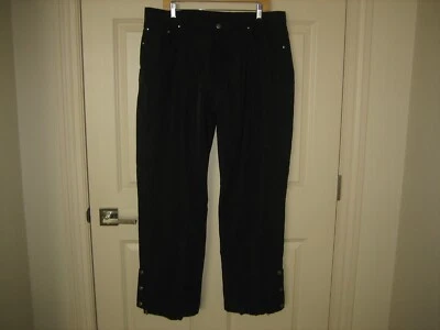 POWER TRIP~ Black  Waterproof Motorcycle Over Pants Riding Pants~ SZ XL - Image 1 of 4