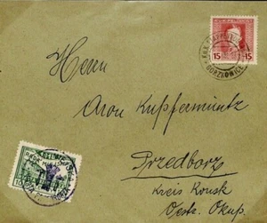 AUSTRIA POLAND WW1 Cover *PRZEDBORZ* Local Final Issue 10h Gorzkowice 1918 F196 - Picture 1 of 6