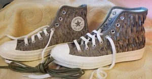 NEW Converse All-Star Hi Tops Ruched Fabric Mens 9; Womens 10.5 - Picture 1 of 6