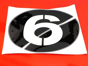 VESPA GTS GT GTL GTV SEI GIORNI STYLE No6 240MM X 200MM SEITENWAND AUFKLEBER - Bild 1 von 3