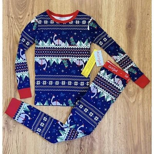 NEW Cat & Jack Holiday Dinosaurs Fair Isle Pajamas  - Picture 1 of 13