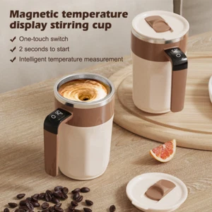 Selbstrührender Kaffeebecher mit LCD-Thermometer, Wiederaufladbar Automatisch Mixen - Bild 1 von 28