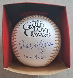 Roberto Alomar Signed Gold Glove Baseball 10x GG Inscription Beckett
