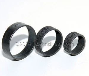 (25) Anillos de engarce de cobre Pex de 1/2" negros de alta calidad - Imagen 1 de 1