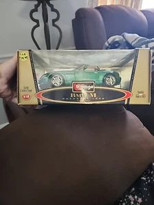 Burago BMW M Roadster Convertible 1996 Green 1/18 Gold Collection Made in Italy - Picture 1 of 4