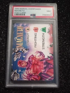 1995  Marvel OverPower CCG - Character Attribute - Magneto PSA 9 * Low Pop - Picture 1 of 4
