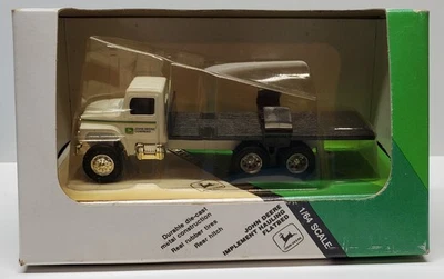 Ertl International S Series Flatbed John Deere White Cab NIB - Image 1 of 4