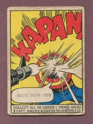 Donruss Marvel Super Heroes 1966 - Capitán América #3 (A) Foto 1 de 2