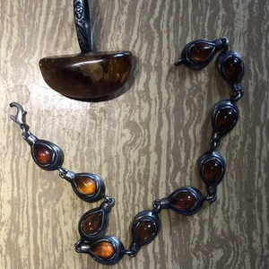 Real Amber Ring and Pendant from Latvia - Picture 1 of 10