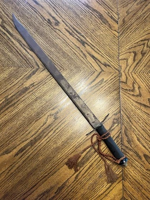 Vintage Unbranded Unknown Origin Roped Decorative Display Sword  - Image 1 of 4